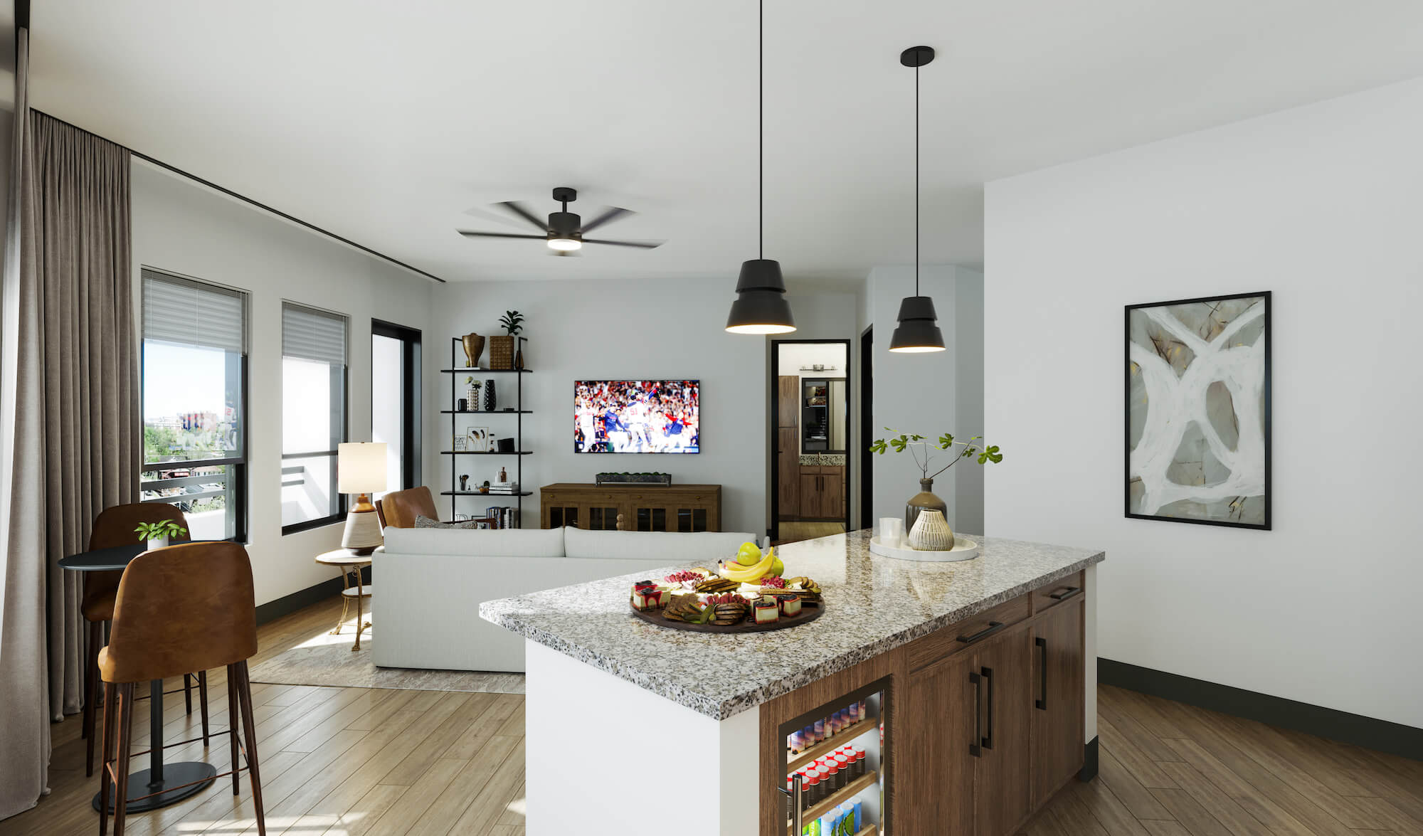 Living Room Rendering at Vibe